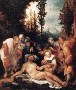 HUBER, Wolf The Lamentation of Christ sg oil on canvas